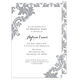 Light Grey Damask Invitations Image 7 of 7